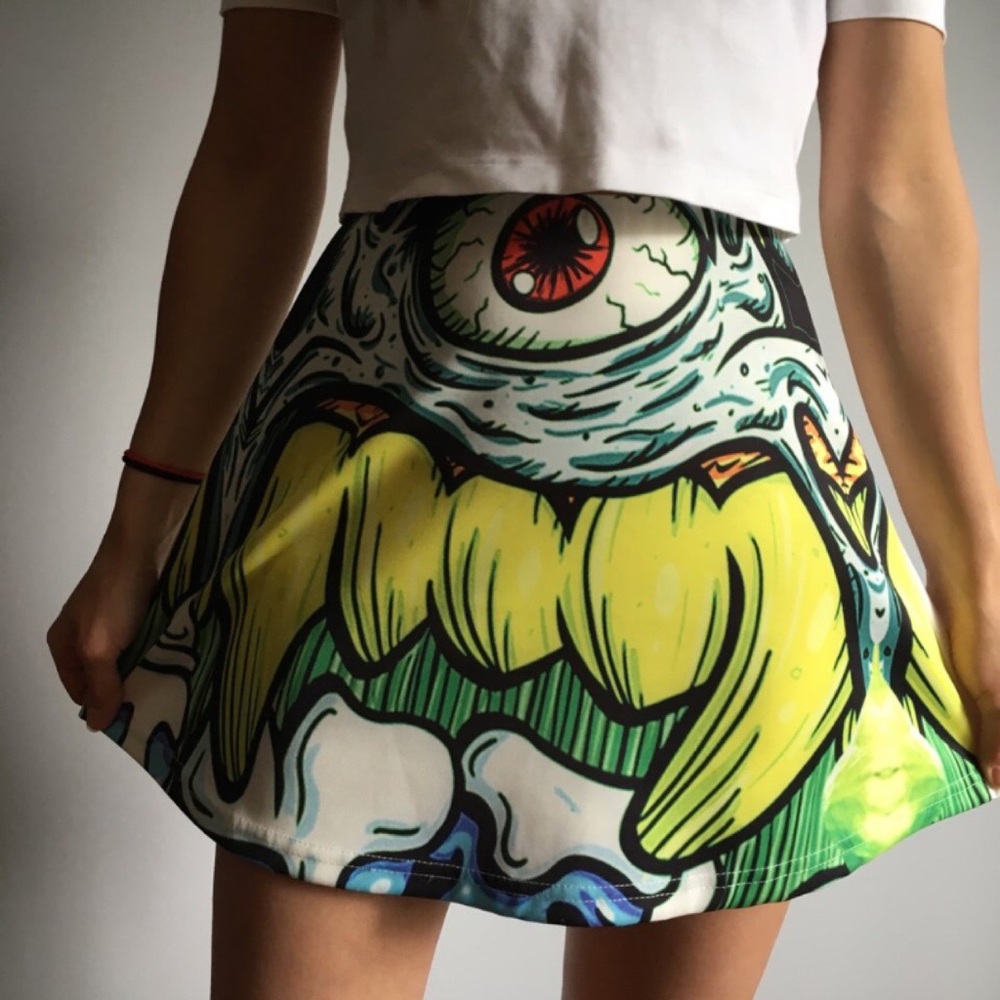 REHAB Monster Skater Skirt. 💚💛❤️💙💜